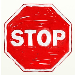 Rotes Stopschild als Symbolbild für das Ende der Kolumne "Mit dem Wind"
